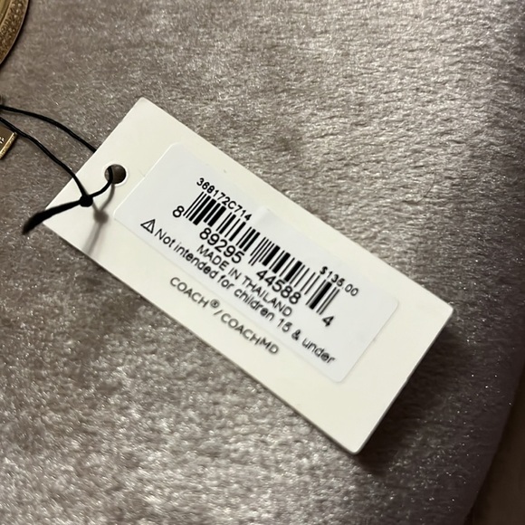 Coach golden bracelet with pave crystals and extender chain, new - Picture 4 of 8